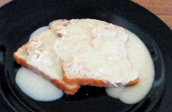 Chicken Gravy on Toast