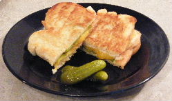 grilled cheese with pickles